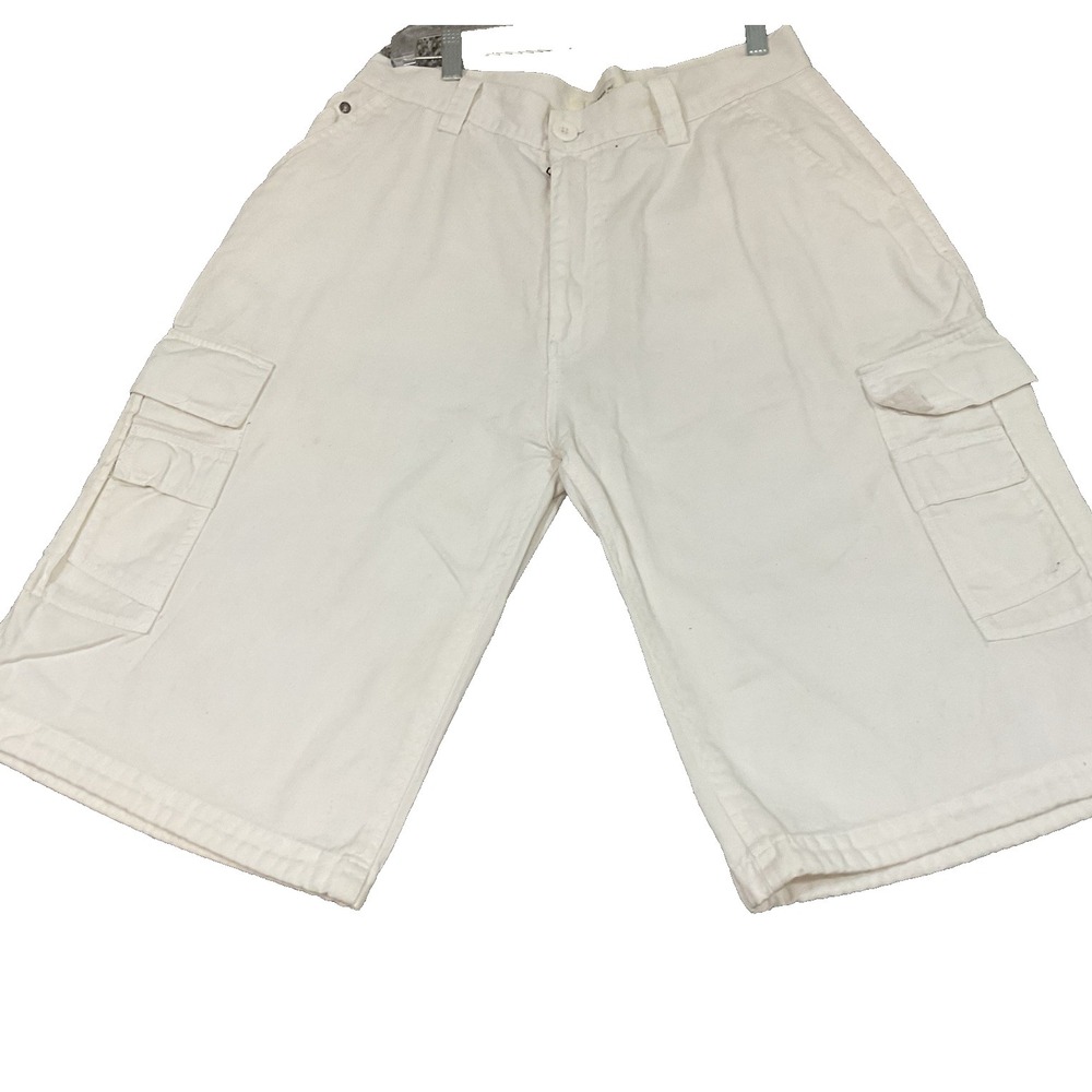 VTG Y2K Delf Cargo Baggy Cotton Long Shorts‎ Wide Loose Fit  Streetwear